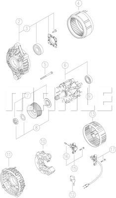 MAHLE MG 490 - Генератор autozip.com.ua