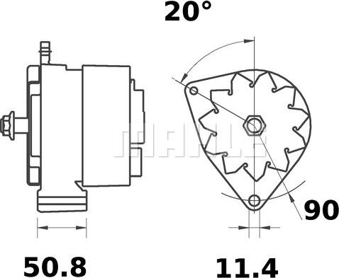 MAHLE MG 445 - Генератор autozip.com.ua