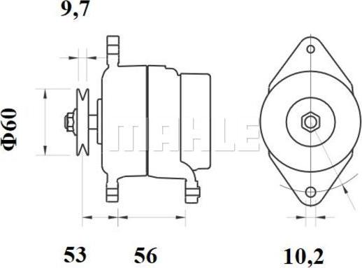 MAHLE MG 447 - Генератор autozip.com.ua