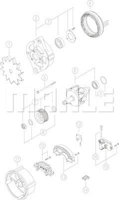 MAHLE MG 44 - Генератор autozip.com.ua