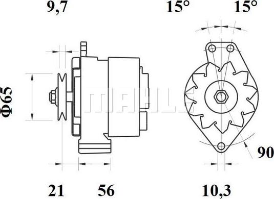 MAHLE MG 44 - Генератор autozip.com.ua