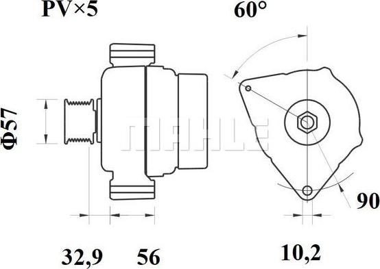 MAHLE MG 48 - Генератор autozip.com.ua