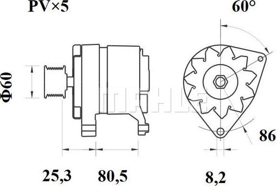 MAHLE MG 420 - Генератор autozip.com.ua