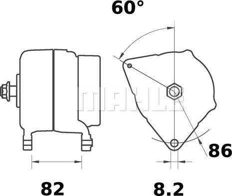 MAHLE MG 562 - Генератор autozip.com.ua