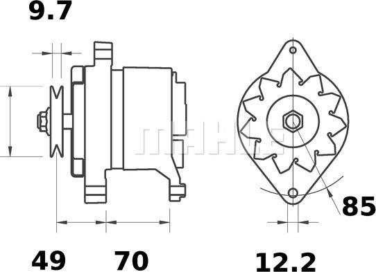 MAHLE MG 504 - Генератор autozip.com.ua