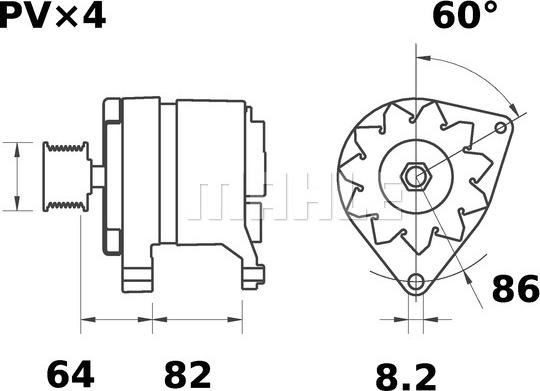 MAHLE MG 507 - Генератор autozip.com.ua