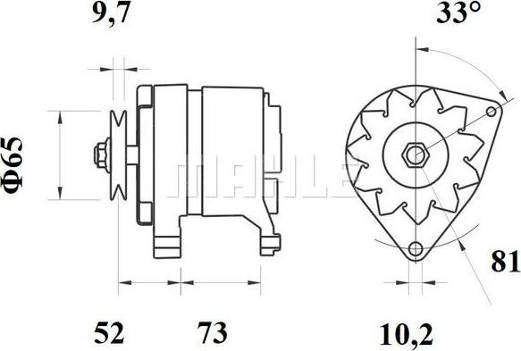 MAHLE MG 535 - Генератор autozip.com.ua