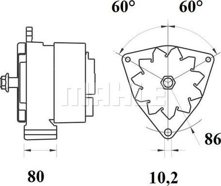 MAHLE MG 658 - Генератор autozip.com.ua