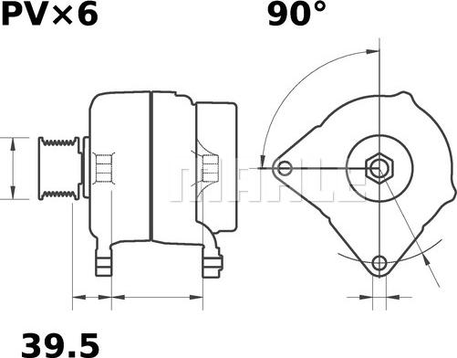 MAHLE MG 664 - Генератор autozip.com.ua