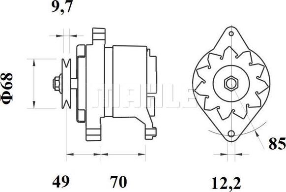 MAHLE MG 156 - Генератор autozip.com.ua