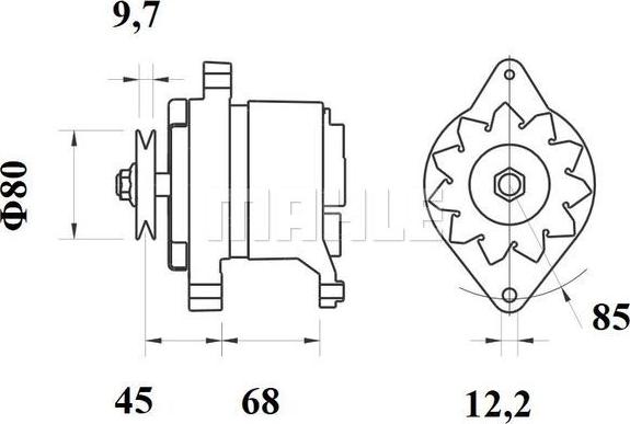 MAHLE MG 150 - Генератор autozip.com.ua