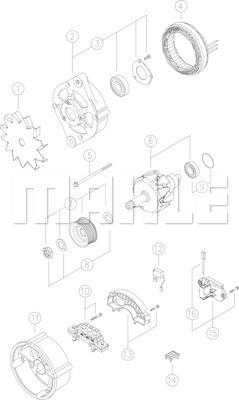 MAHLE MG 16 - Генератор autozip.com.ua