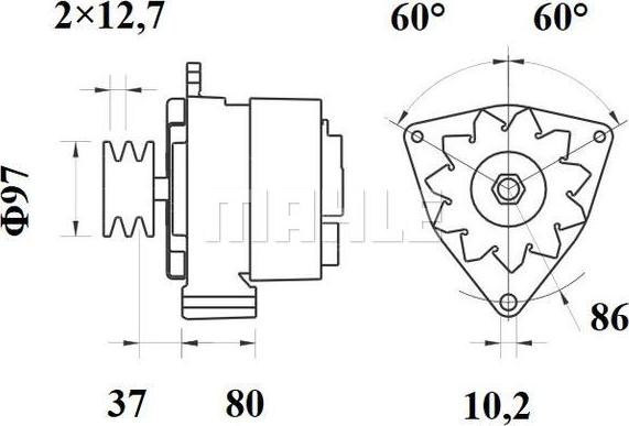 MAHLE MG 100 - Генератор autozip.com.ua