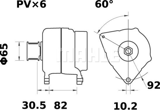 MAHLE MG 10 - Генератор autozip.com.ua