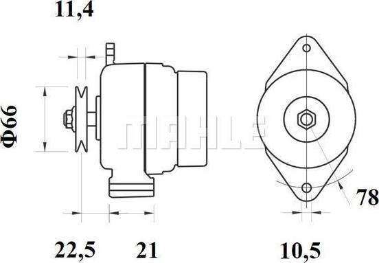 MAHLE MG 1150 - Генератор autozip.com.ua