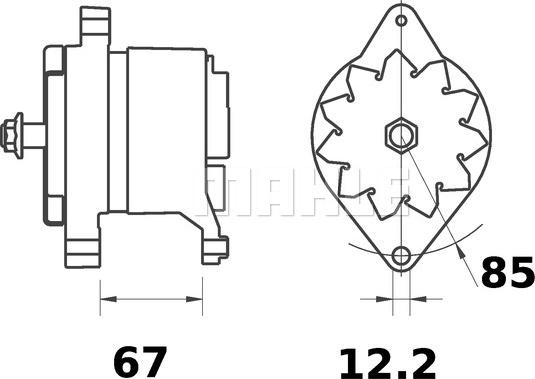 MAHLE MG 515 - Генератор autozip.com.ua