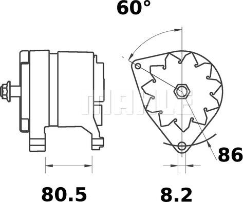 MAHLE MG 212 - Генератор autozip.com.ua