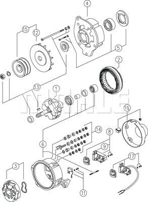 MAHLE MG 298 - Генератор autozip.com.ua