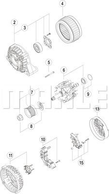 MAHLE MG 162 - Генератор autozip.com.ua
