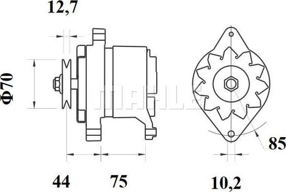 MAHLE MG 86 - Генератор autozip.com.ua