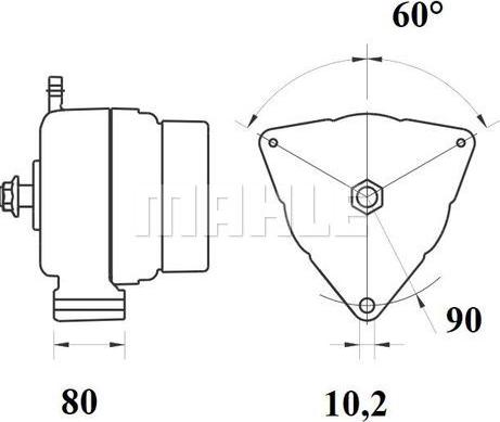 MAHLE MG 809 - Генератор autozip.com.ua