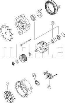 MAHLE MG 803 - Генератор autozip.com.ua