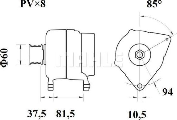 MAHLE MG 811 - Генератор autozip.com.ua