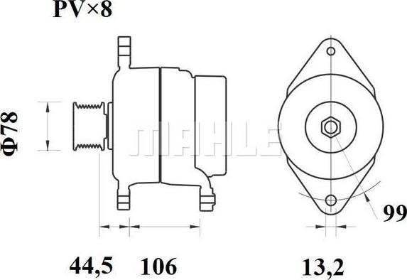 MAHLE MG 817 - Генератор autozip.com.ua