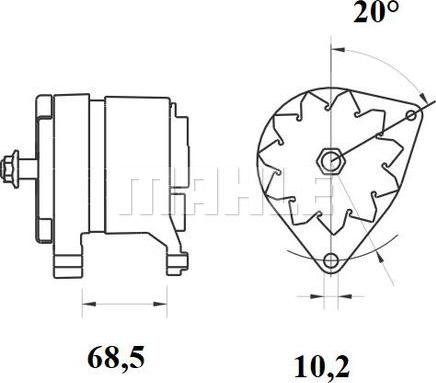 MAHLE MG 880 - Генератор autozip.com.ua