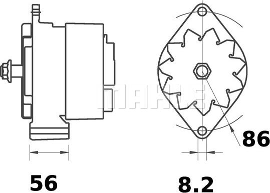 MAHLE MG 313 - Генератор autozip.com.ua