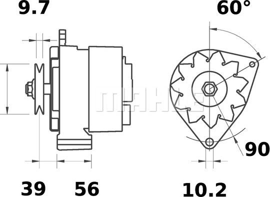 MAHLE MG 370 - Генератор autozip.com.ua