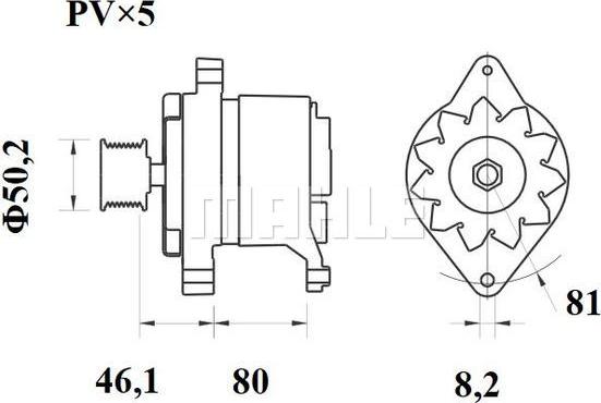 MAHLE MG 250 - Генератор autozip.com.ua