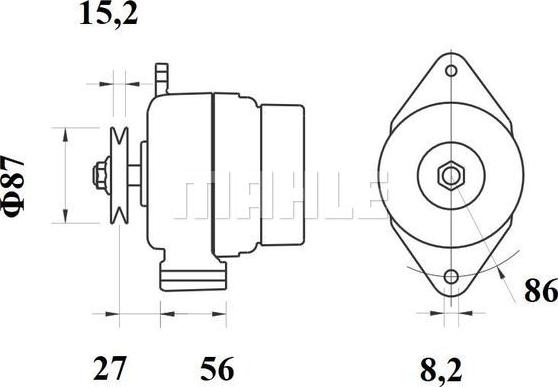 MAHLE MG 251 - Генератор autozip.com.ua