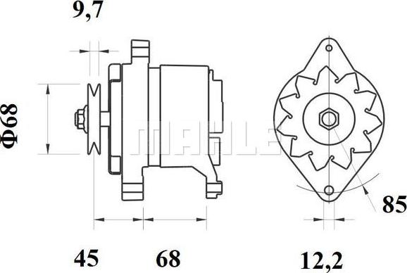 MAHLE MG 258 - Генератор autozip.com.ua