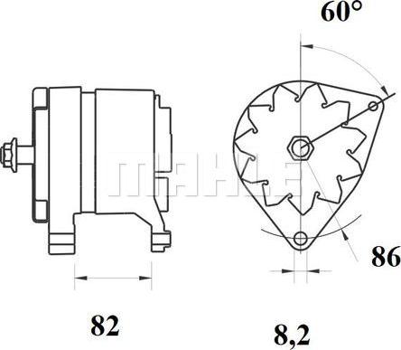 MAHLE MG 216 - Генератор autozip.com.ua