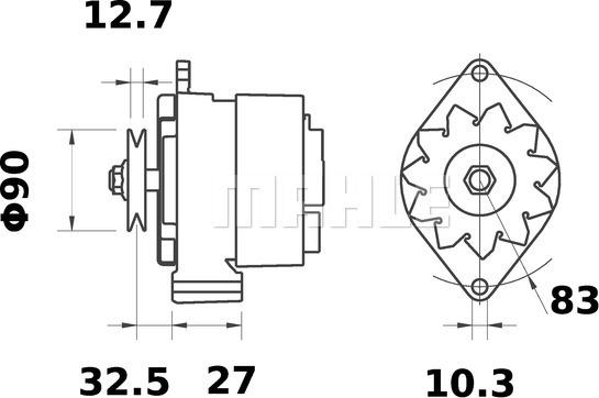 MAHLE MG 271 - Генератор autozip.com.ua