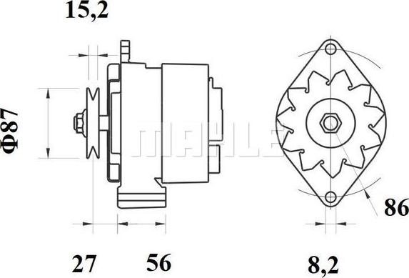 MAHLE MG 277 - Генератор autozip.com.ua