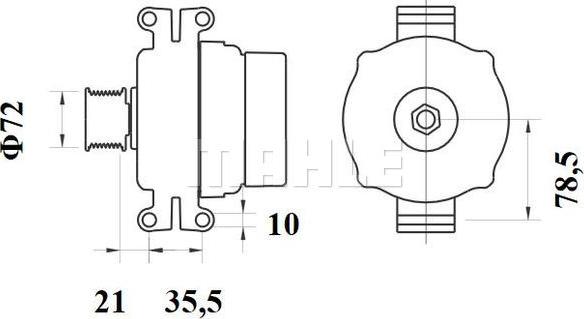 MAHLE MG 798 - Генератор autozip.com.ua
