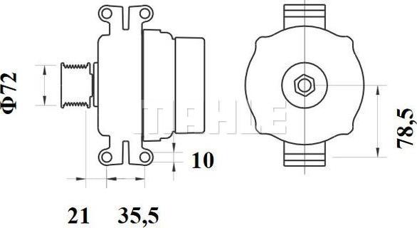 MAHLE MG 797 - Генератор autozip.com.ua