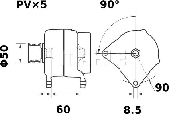 MAHLE MG 79 - Генератор autozip.com.ua