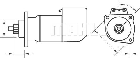 MAHLE MS 670 - Стартер autozip.com.ua