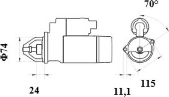 MAHLE MS 86 OF - Стартер autozip.com.ua