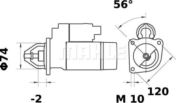 MAHLE MS 31 - Стартер autozip.com.ua