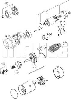 MAHLE MS 755 - Стартер autozip.com.ua