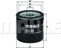MAHLE OC 90 OF - Масляний фільтр autozip.com.ua