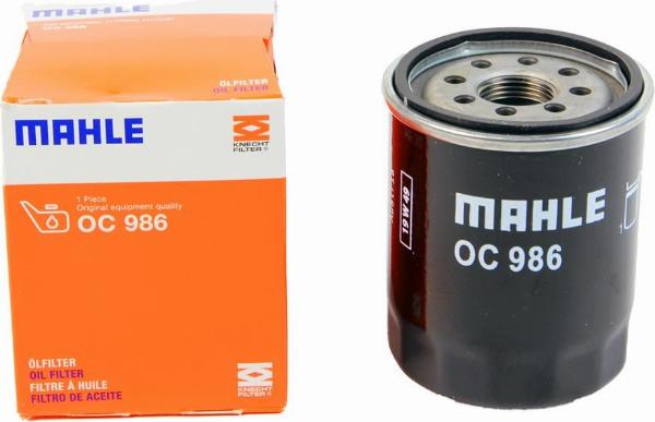 MAHLE OC 986 - Масляний фільтр autozip.com.ua