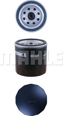 MAHLE OC 978 - Масляний фільтр autozip.com.ua