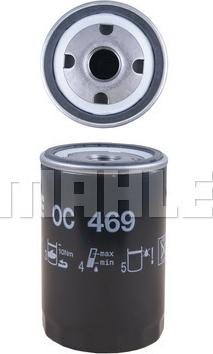 MAHLE OC 469 - Масляний фільтр autozip.com.ua