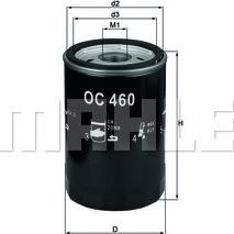 MAHLE OC 460 - Масляний фільтр autozip.com.ua