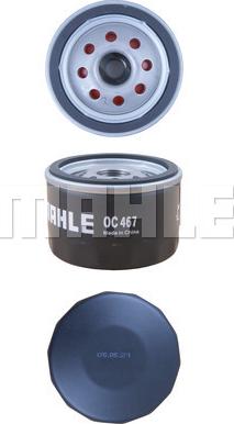 MAHLE OC 467 - Масляний фільтр autozip.com.ua